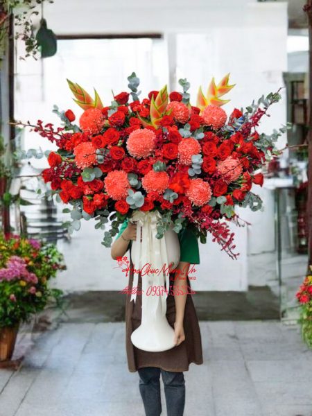 Bình Hoa Chúc Mừng Siêu Sang LUX027