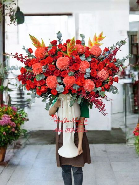 Bình Hoa Chúc Mừng Siêu Sang LUX027