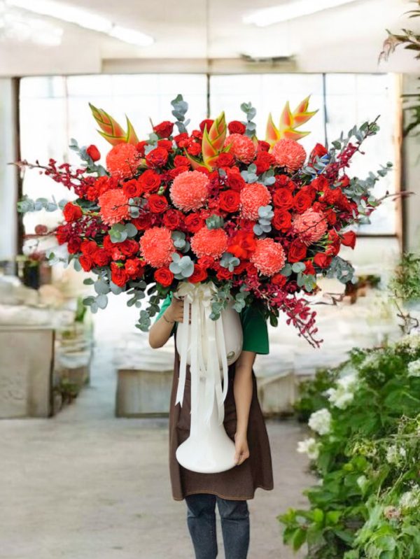 Bình Hoa Chúc Mừng Siêu Sang LUX027