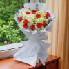 Bó Hoa Tú Cầu Mixed Hoa Hồng Đỏ BM207