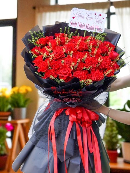 Bó Hoa Hồng Đỏ Pháp Cao Cấp BM201