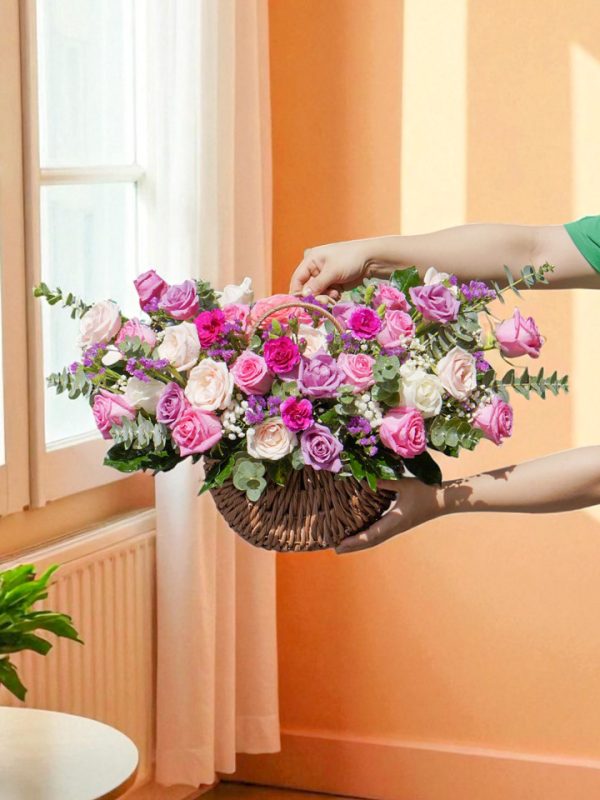 Giỏ Hoa Hồng Chúc Mừng HG207