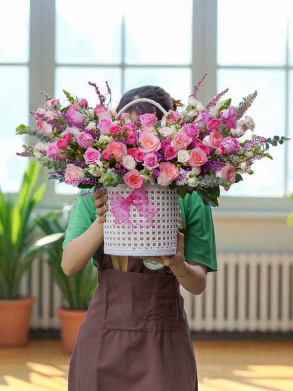 Giỏ Hoa Hồng Chúc Mừng HG206