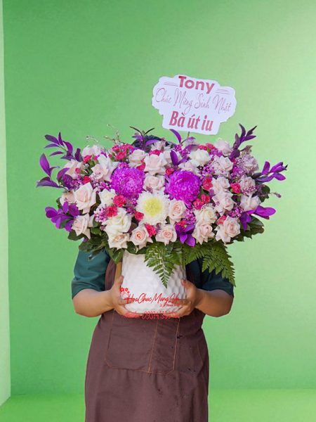 Bình Hoa Hồng Mừng Sinh Nhật HG053