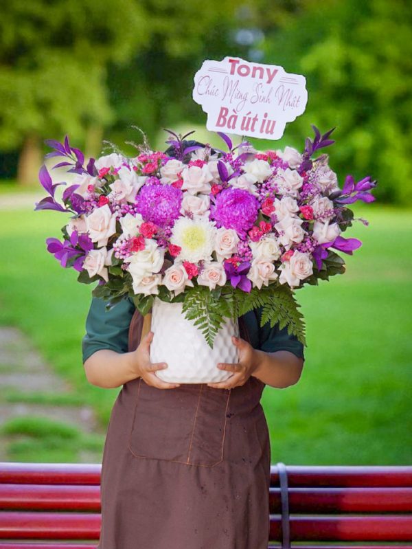 Bình Hoa Hồng Mừng Sinh Nhật HG053 - Ảnh 3