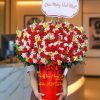 Bình Hoa Hồng Đỏ Pháp Siêu Sang LUX028