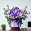 Giỏ Hoa Hồng Tím Mừng Sinh Nhật HG020